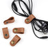 5 Pieces PU Leather Cord Organizer, Reusable Cable Keeper for Headphones and Earbuds (Brown)