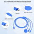 Apple Watch Charger Cable, USB C Magnetic Watch Charging Cable, 3 in 1 Apple iWatch Charging Cable 6 FT, Compatible