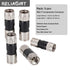 5 Pack Weatherproof RG6 Compression Connectors, 75 Ohm F Connector with Conductive Washer for Coax Cable