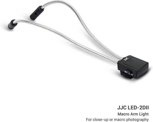 10 Inch Long Portable Shoe-Mount LED Macro Arm Light CRI 95+ 5600K Photo Lighting