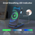 Minthouz 3 in 1 Fast Wireless Charging Station with 20W Adapter for Multiple Devices, Compatible with iPhone