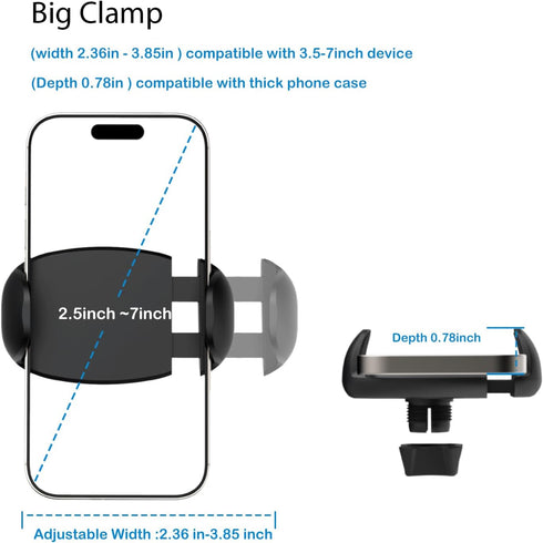 TONDA 33 inch 15 8 7 6 4-7" Phone Holder for Bed Desk, Gooseneck Phone Holder Stand with Adjustable Flexible Long Arm