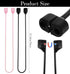 FRCTLNKG 4 Pack (4 Magnetic Ear Bud Lanyard, Magnetic Earbud Lanyards for Wireless Earbuds Around Neck with Anti-Lost