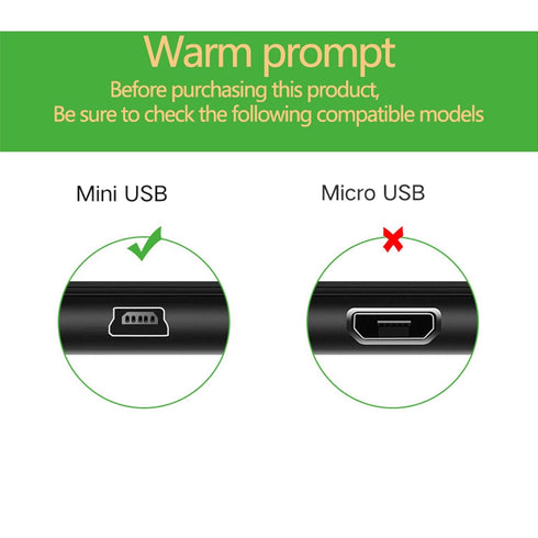 OneTouch Verio IQ Blood Glucose Meter Replacement USB Charger Cable - Black (Not for Verio Flex Models)