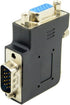 chenyang HDB15Pin 90 VGA Connectors,VGA SVGA D-Sub Male to Female Degree Left Angled Gender Changer Video Graphics