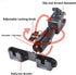 HYSHIKRA Radio Bracket, Microphone Mount Clamp Kit, Ball Head Design, Magic Arm with Clamp and Non-Slip Threads