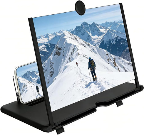 Svenirven 12 "Screen Magnifier Amplifier,3D HD Mobile Phone Magnifier Projector Screen for Movies,Videos,Foldable