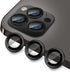 iPhone 14 Pro/14 Pro Max Camera Lens Protector - 3 Pcs Black, 9H Tempered Glass, Anti-Scratch, Shockproof Metal Ring.