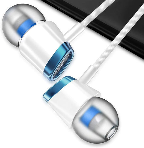 YNR 3 Pairs Wired Earbuds with Microphone & Volume Control, in-Ear Earphones, Noise Isolating High Definition, for