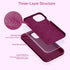 Miracase Liquid Silicone Case for iPhone 12 Pro Max, Soft Anti-Scratch Microfiber Lining, Shockproof Drop Protection,