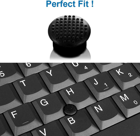 MMOBIEL 5 PCS Rubber TrackPoint Keyboard Mouse Black Cap for HP Pavilion/Envy/Spectre/EliteBook/Omen
