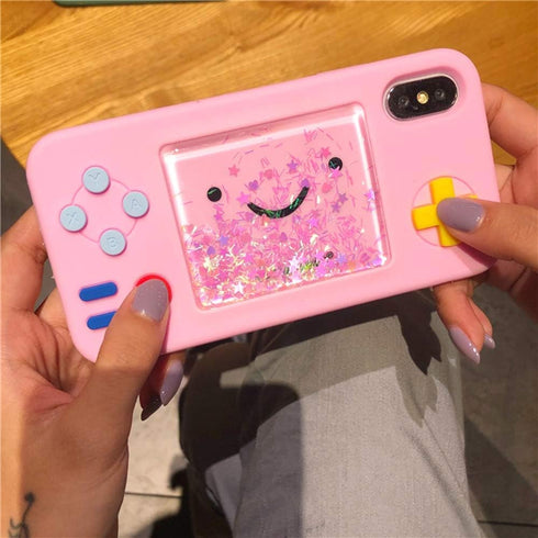 UnnFiko Squishy 3D Cartoon Game Case - Compatible with iPhone 11 Pro, Soft Rubber Protective Cover for Girls (Pink)