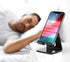 Crpich Acrylic Phone Stand, Ergonomic Design for Apple iPhone and Samsung Galaxy, Black