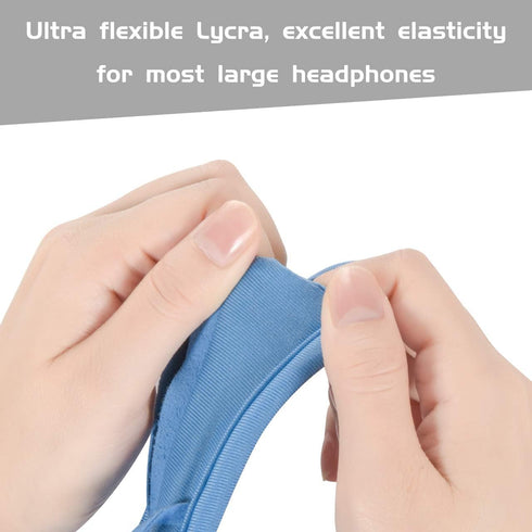 TXEsign Universal Replacement Headband Cushion Pad Cover for ATH M50X, QC 35i/35ii, QC25, Solo 2/3 Headphones (Blue)