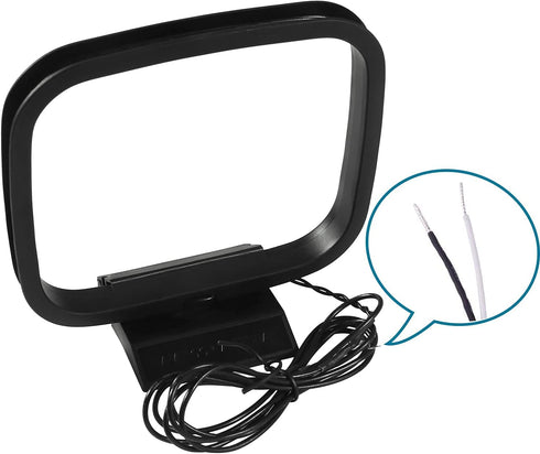 AEDIKO 75 3 FM Radio Antenna Ohm FM Antenna FM Coax Antenna and AM Loop Antenna with Connectors for Indoor Home Stereo