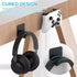 Vornetil Headset Headset Headphone Hanger Holder, Universal Wall Mount Hook Strong Adhesive Desk Hook Stand