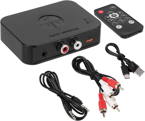 Ransanx M2R Bluetooth 5.4 Audio Receiver 3.55mm RCA Bluetooth Adapter for Stereo Wireless