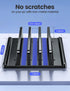 Vaydeer 3-Slot Vertical Laptop Stand - Premium ABS Plastics, Space-Saving Adjustable Desk Organizer