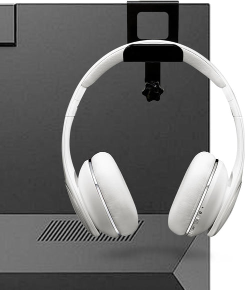 Monitor Back Stand for Headphone, No Adhesive Needed Space Saving Desk Organizer,