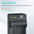NP-FZ100 Battery Charger for Sony Cameras A9 A9R A9S A9II A7C A7SIII A7III A7RIII A7RIV A7IV A6600 with LED Display