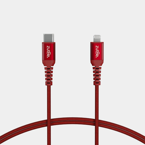 Shield USB-C to Lightning Cable, Braided with Kevlar, for iPhone 14/13/12/11 Pro/Pro Max, Supports Power Delivery (3ft