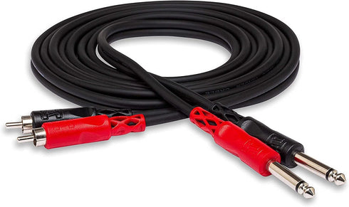 HOSA CPR203 Dual 1/4" to RCA, 3 Meters (9.9 ft)