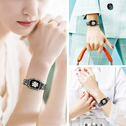 Compatible for Apple Watch Ultra Band - 49mm 46mm 45mm 41mm with 2 Pack Bling Crystal Diamonds Case Cover