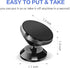 2 Pack Magnetic Phone Car Mount, Strong Magnet Cell Phone Holder with 4 Metal Plates, 360° Rotation & Adjustable View,