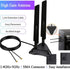 Dual Band 2.4GHz 5GHz 5.8Ghz RP-SMA Gaming WiFi 6E Wireless Antenna with Magnetic Base for Intel AX201 AX200 PCIe NGFF