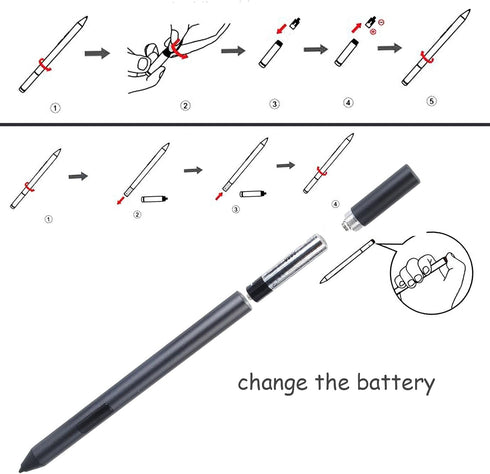 Dell Active Pen PN557W Bluetooth Compatible with Latitude 5289 2-in-1, Inspiron 7420, Precision 5530, XPS 9310