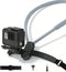 KINGJOY Action Camera Neck Mount, Flexible Silicone POV Neck Holder with Anti-Shake Chest