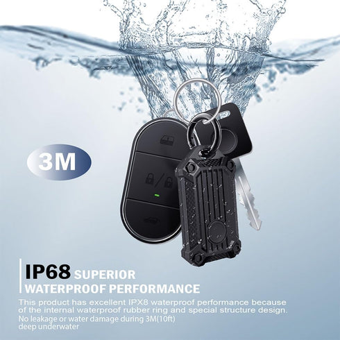 Waterproof Keychain Holder Case for Samsung Galaxy SmartTag2, Scratch Resistant Cover with Keychain for Keys, Wallet,