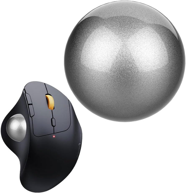 Trackball 34mm/1.34 Inches Replacement Ball for Logitech M575, M570, MX Ergo, ELECOM, Kensington, Perixx, Glossy - Gray
