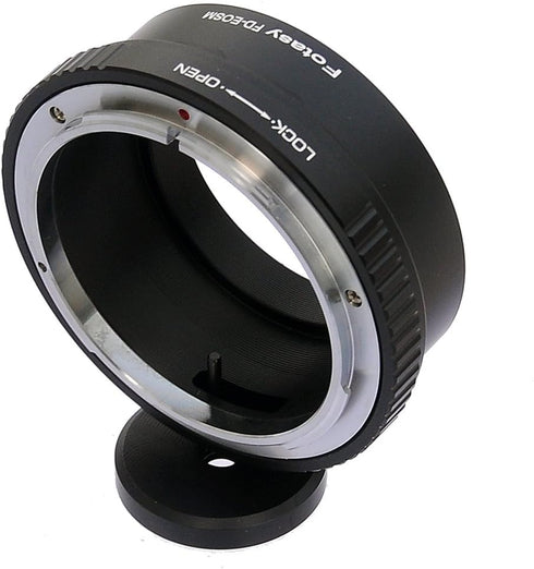 Fotasy FD Mount Lens to Cannon EF-M Adapter, FD EFM, FD EOS M, Tripod Mount, Infinity Focus, Compatible with Canon EOS M Mount Mirrorless Cameras EOS M M1 M2 M3 M5 M6 M6 Mark II M10 M50 M100 M200