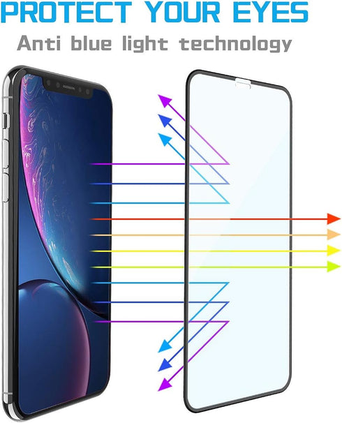 MANTO 3 Pack Tempered Glass Screen Protector for iPhone 11/XR 6.1" - Full Coverage, 3D Touch, Anti-Fingerprint.