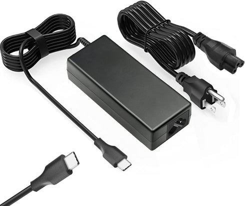 65W Type C Charger Adapter for Samsung Galaxy Book Pro 360 NP950QDB NP930QDB NP935QDC, 15.6 & 13.3 USB C Power Supply