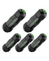 Waterproof RJ45 Coupler Shielded 5-Pack, IP68 Small Outdoor Ethernet Connector Female to Female Extender for CAT6/CAT5E