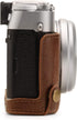 MegaGear MG1895 Genuine Leather Camera Half Case for Fujifilm X100V - Brown