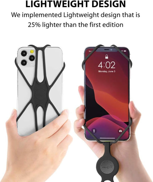BONE Lanyard Phone Tie 2 - Adjustable Silicone Cell Phone Strap, Universal Neck Phone Holder Compatible with Most