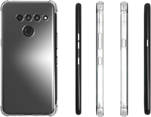 Case for LG V50 ThinQ Clear TPU Four Corners LG V50 Protective Cover Transparent Soft funda