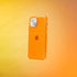 SteepLab Neon Highlighter Case for iPhone 13 - Grippy Jelly Case with Protective Air Pockets (Intense Bright Orange)