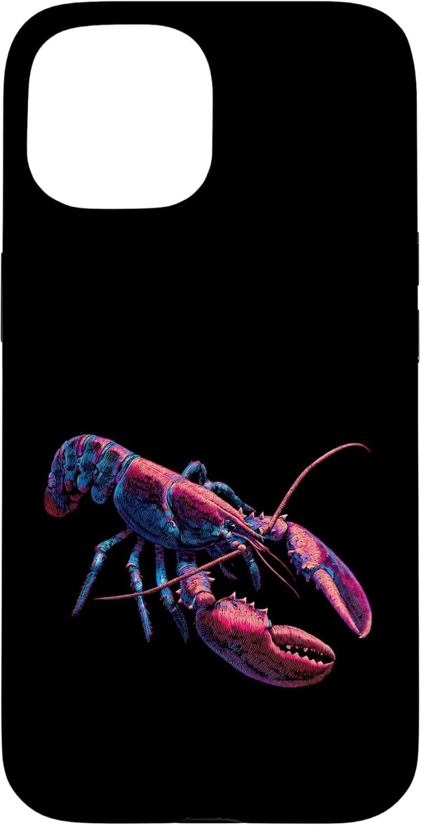 Sea Ocean Animal Art Lobster Crustacean Ocean Seafood Lobstering Spiny Lobster Case for iPhone 15