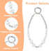 Yuanan 2 Pack Phone Wrist Strap, Pearl Beaded Phone Charm, Hands-Free Wristlet Bracelet, Detachable with Tether Tab