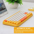 FELICON Wireless Bluetooth Keyboard, Mini Portable 84-Key Keyboard Compatible with Android, Windows, PC