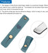 MECCANIXITY 2 Pcs Phone Loop Finger Holder, Silicone Grip Stand for Most Smartphones in Blue and Navy