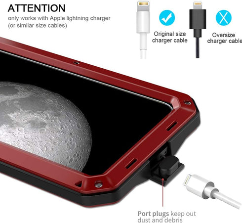 Marrkey iPhone 11 Pro Max Case, Heavy Duty Shockproof Full Body Protective Cover with Silicone Built-in Screen