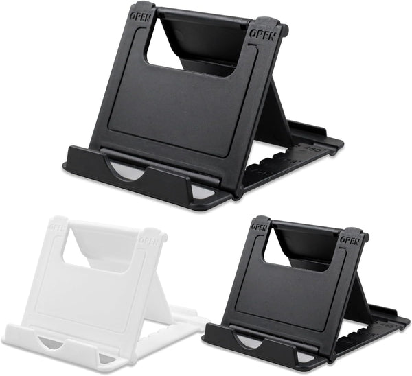 Ceemiaa 3-Pack Foldable Cell Phone Stand Holder Portable Adjustable Desk Kickstand for iPhone,