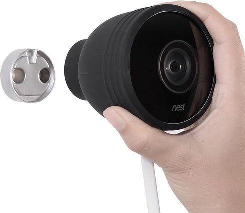 HOLACA Wall Mount for Nest Cam, Versatile Aluminum Bracket for Google Nest Cam Outdoor Security Camera (White-Aluminum)