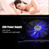 Laptop Cooler Cooling Pad, USB Powered with LED RGB Lights for PC and Notebook