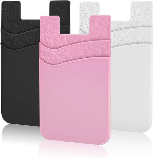 SHANSHUI Phone Pocket, Stick on Wallet for Credit Business Card Holder Compatible with iPhone, Android & All